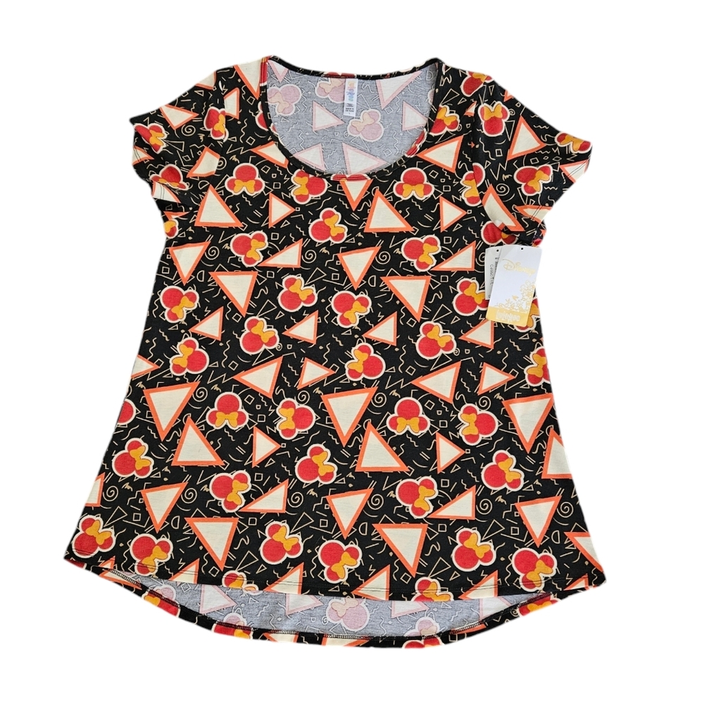 LuLaRoe Disney Minnie Mouse Top NEW Women's Large Short Sleeve Orange